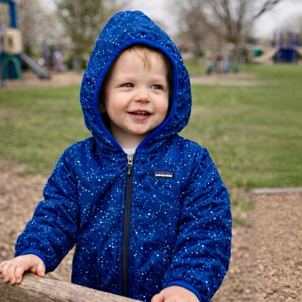 Patagonia Nano Puffer Hooded Down Reversible 2-in-1 Kids Weather Zip Up Jacket